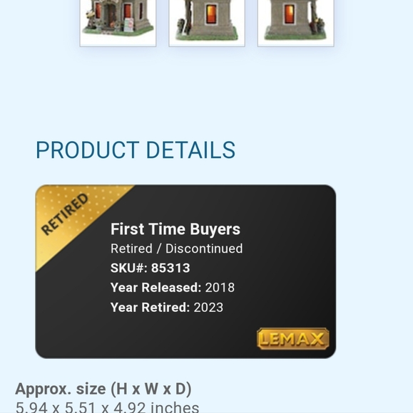 Lemax Crypt Sweet Crypt RETIRED - Picture 2 of 3